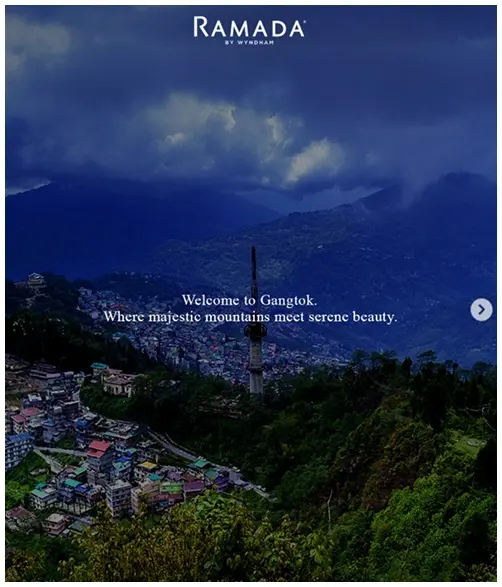 Ramada Gangtok social media post 8