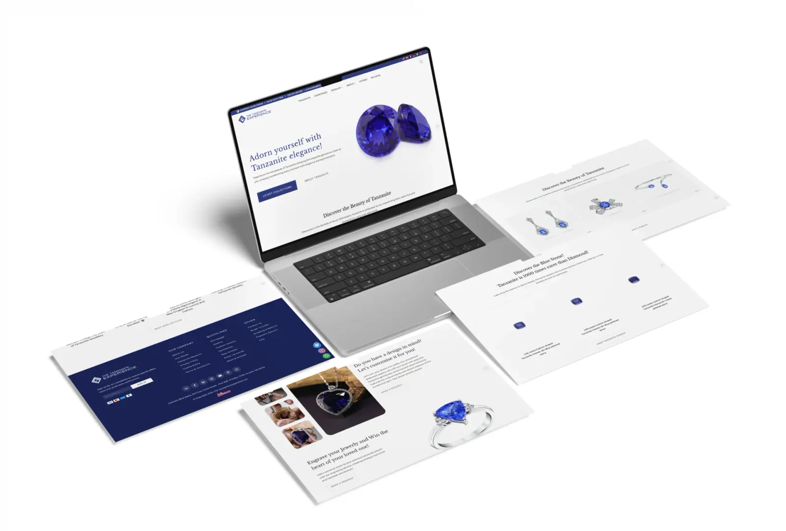 Tanzanite Experience website design